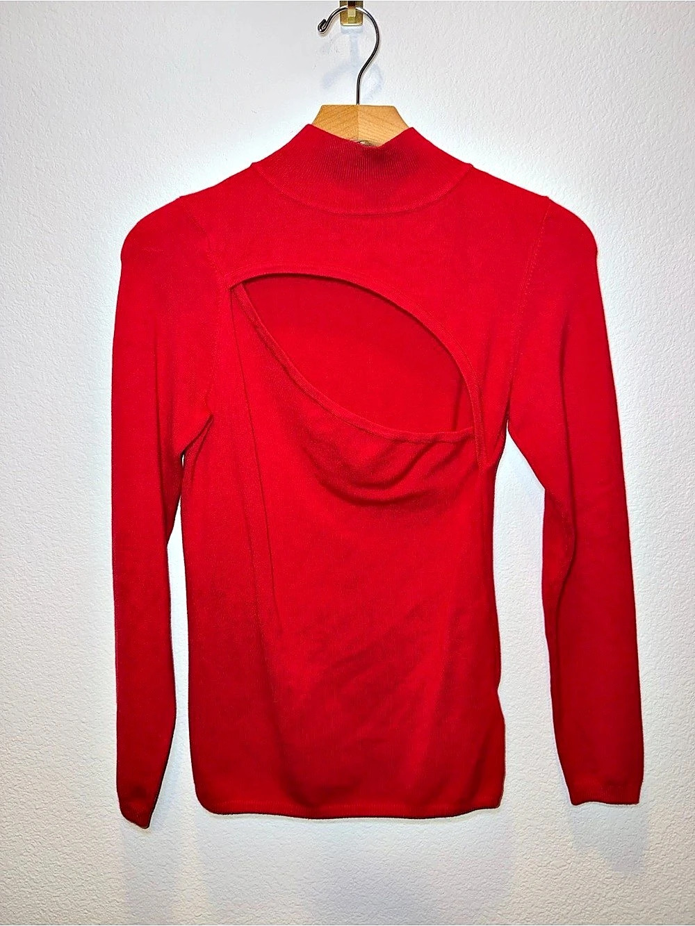 Marciano for Guess Marciano Red Cutout Mock Neck Tunic Size Medium Like New